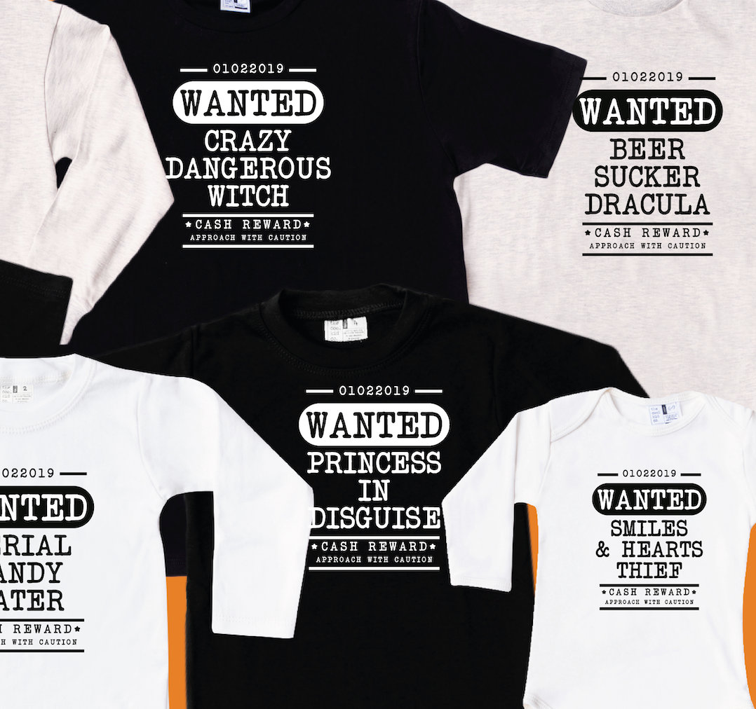 Polera de Adulto halloween PERSONALIZADA