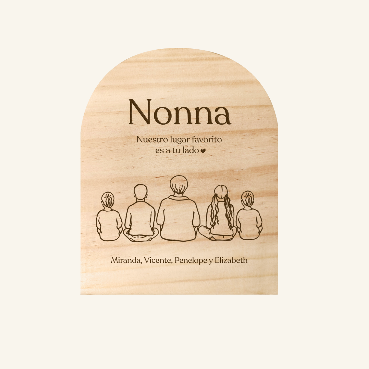 Cuadrito para abuela The Cool Family (laser)