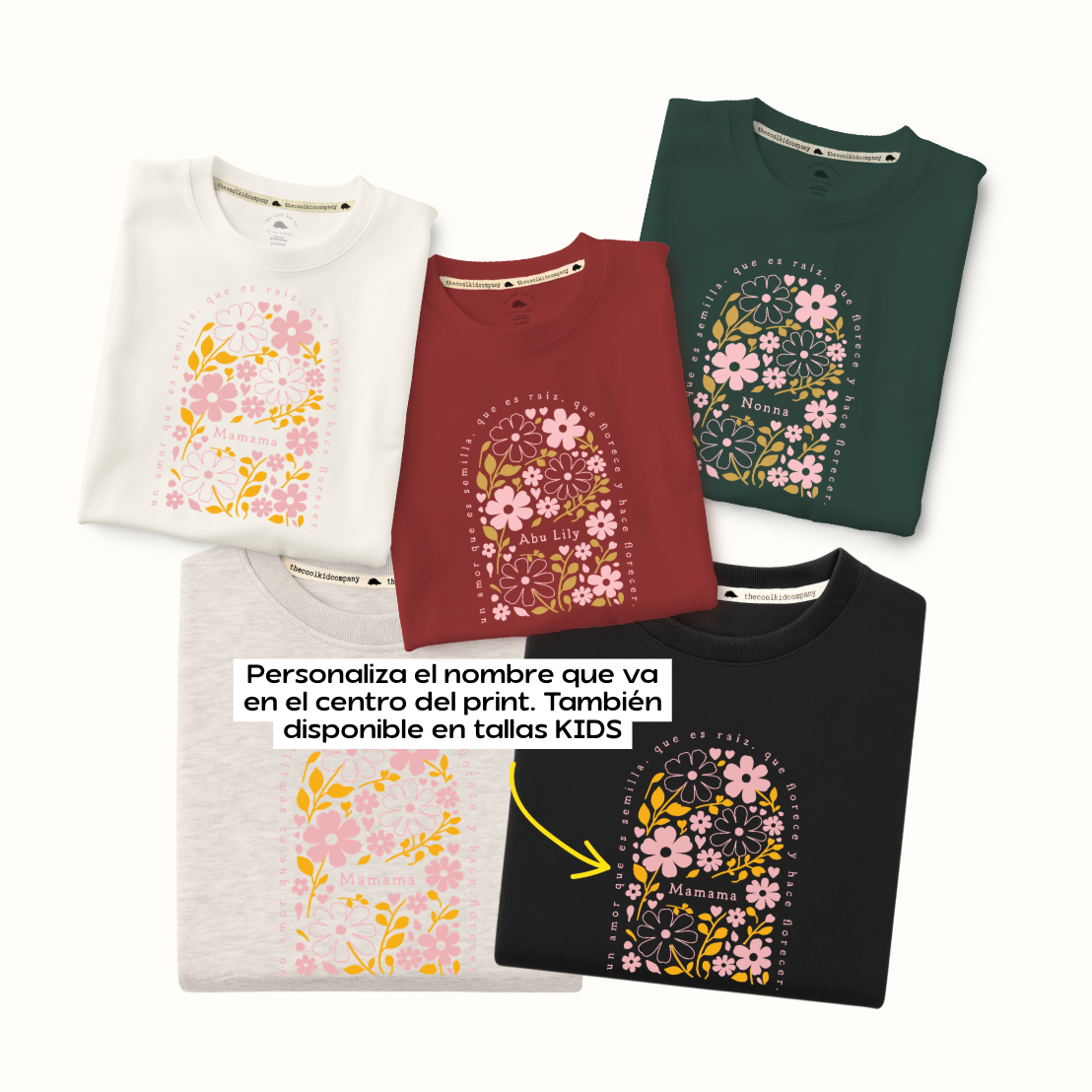 Polo/Polera de Adulto Flower Personalizado