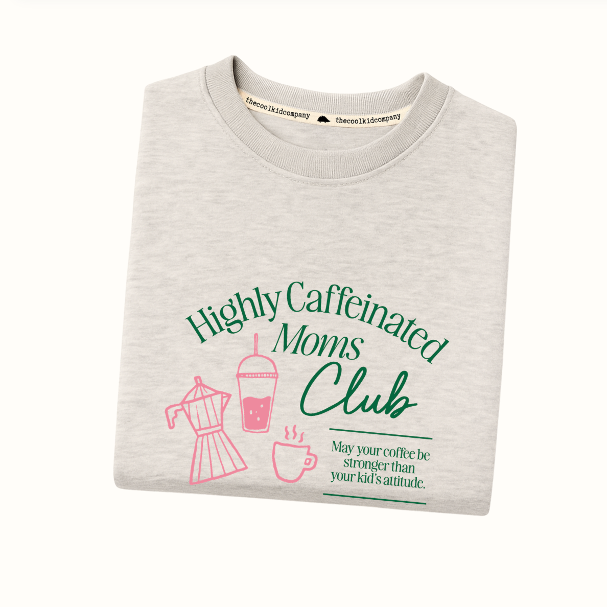 Polera de Adulto Highly Caffeinated Moms Club