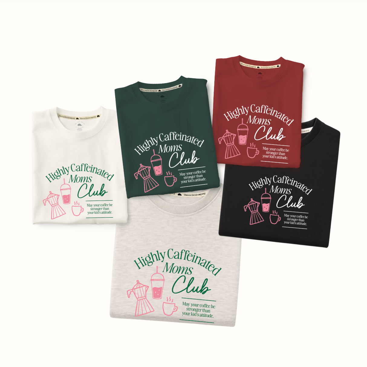 Polo/Polera de Adulto Highly Caffeinated Moms Club