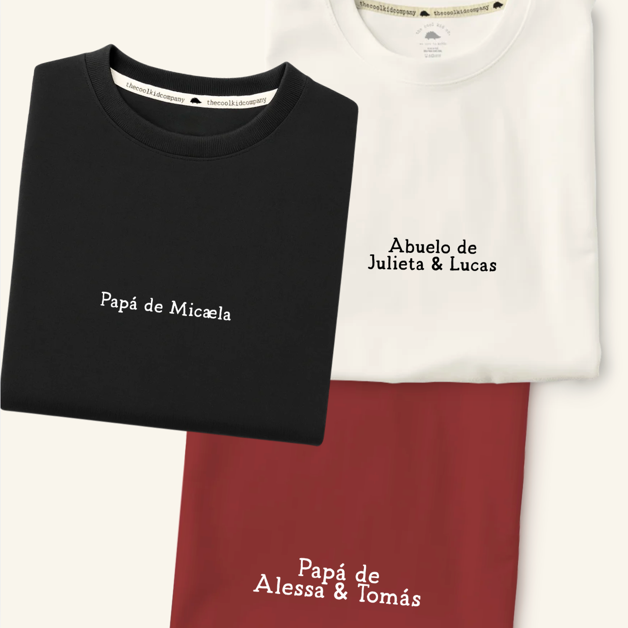 Polera de Adulto Papa/Abuelo de _______ (Nombre Personalizado)