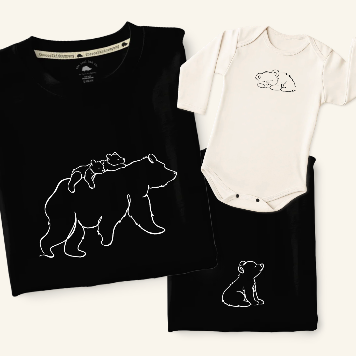Polera de Adulto Papa Bear (2 hij@s)