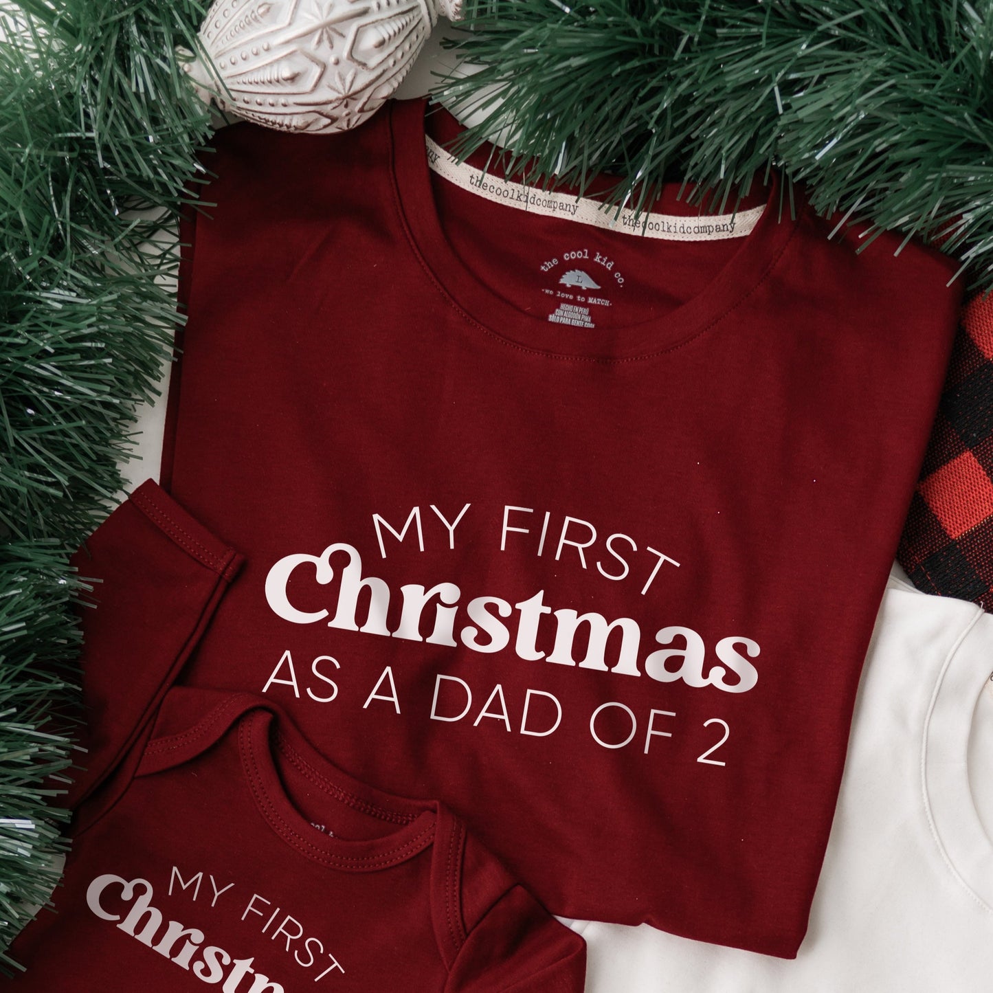 Polo de Adulto My first Christmas as a DAD of two
