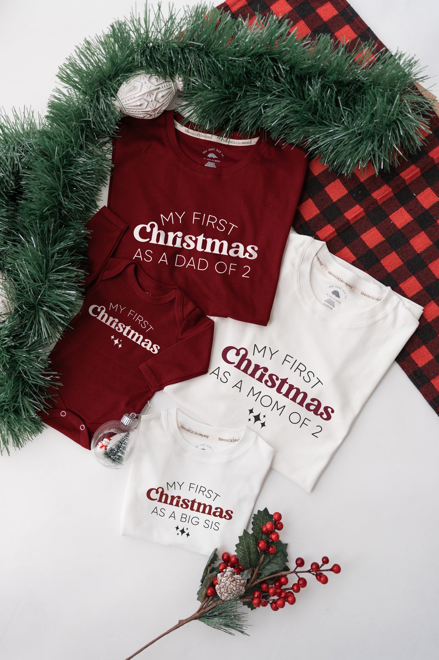 Polo de Adulto My first Christmas as a MOM of two