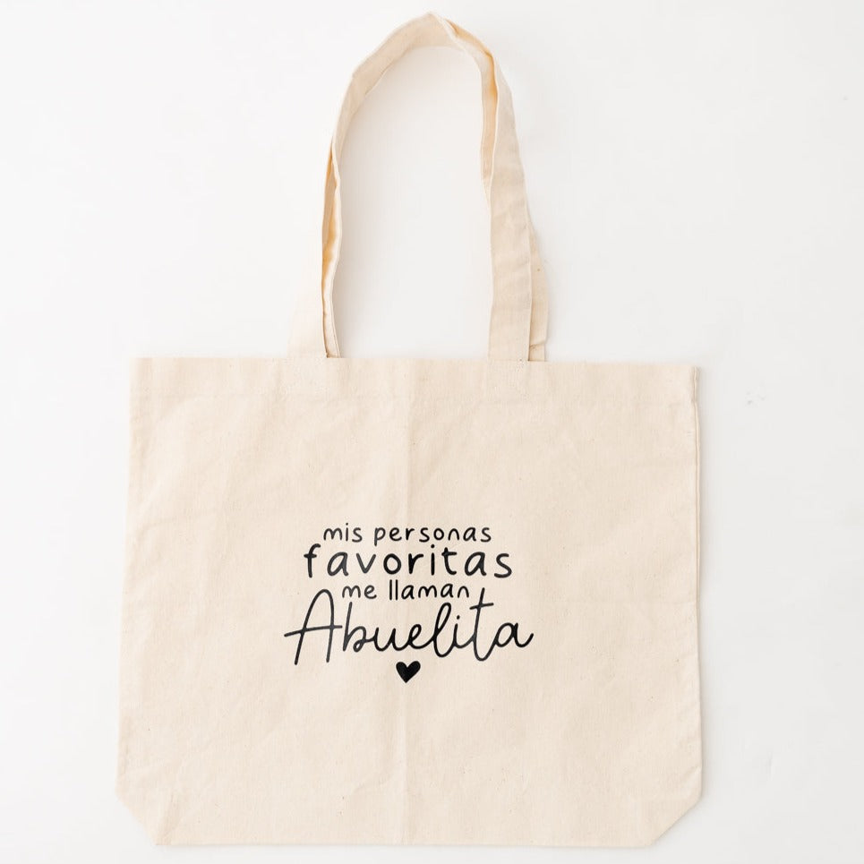 ToteBag Mis personas favoritas me llaman Abuelita