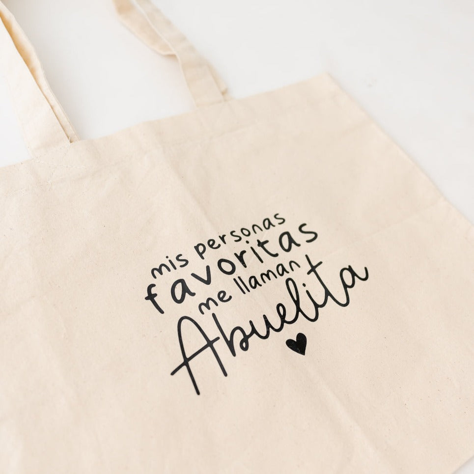 ToteBag Mis personas favoritas me llaman Abuelita