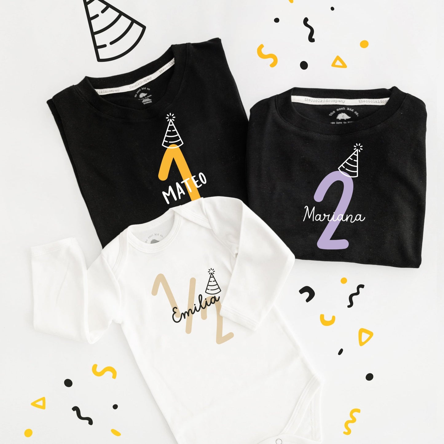 Polo Cool Birthday - Números 1/2, 1, 2, 3, 4