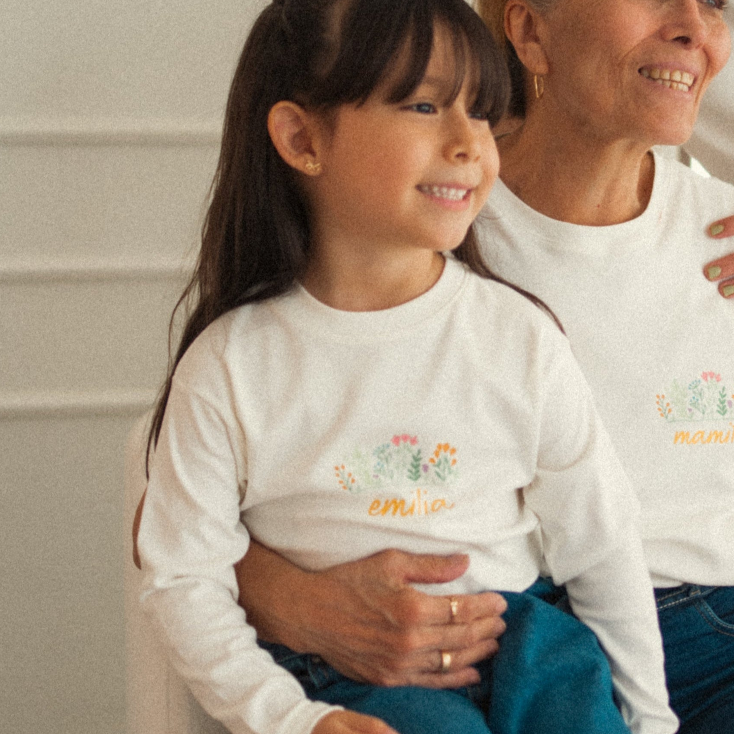 Polo kid con nombre Flower personalizado