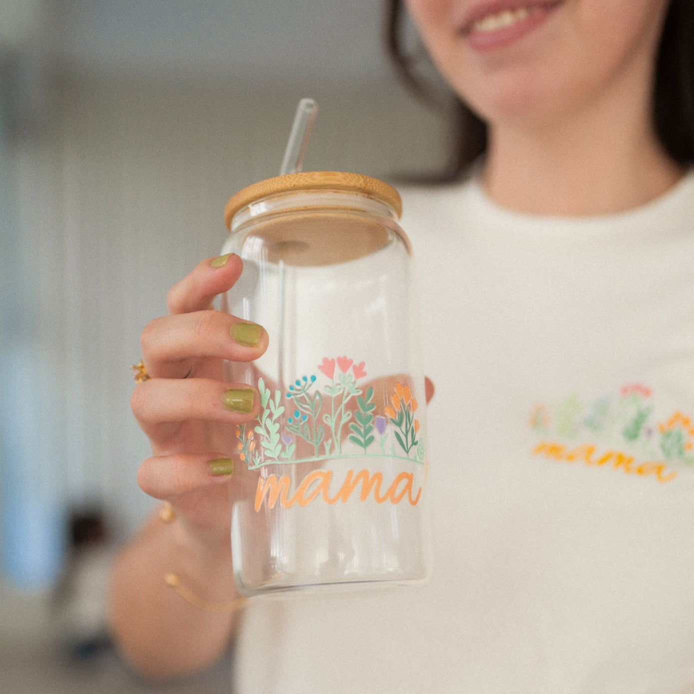 Bamboo Cup - mama flower