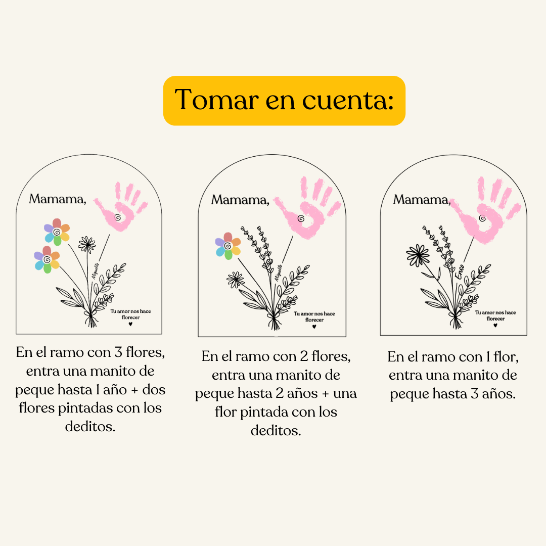 Cuadrito de madera pintable flower personalizado (laser)