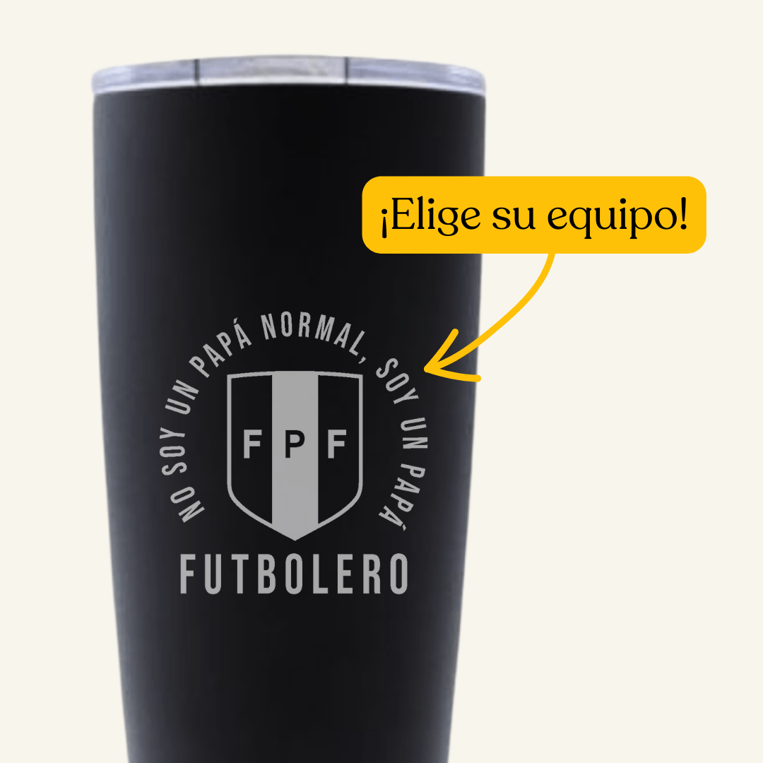 Vaso Térmico Papa Futbolero (grabado laser)