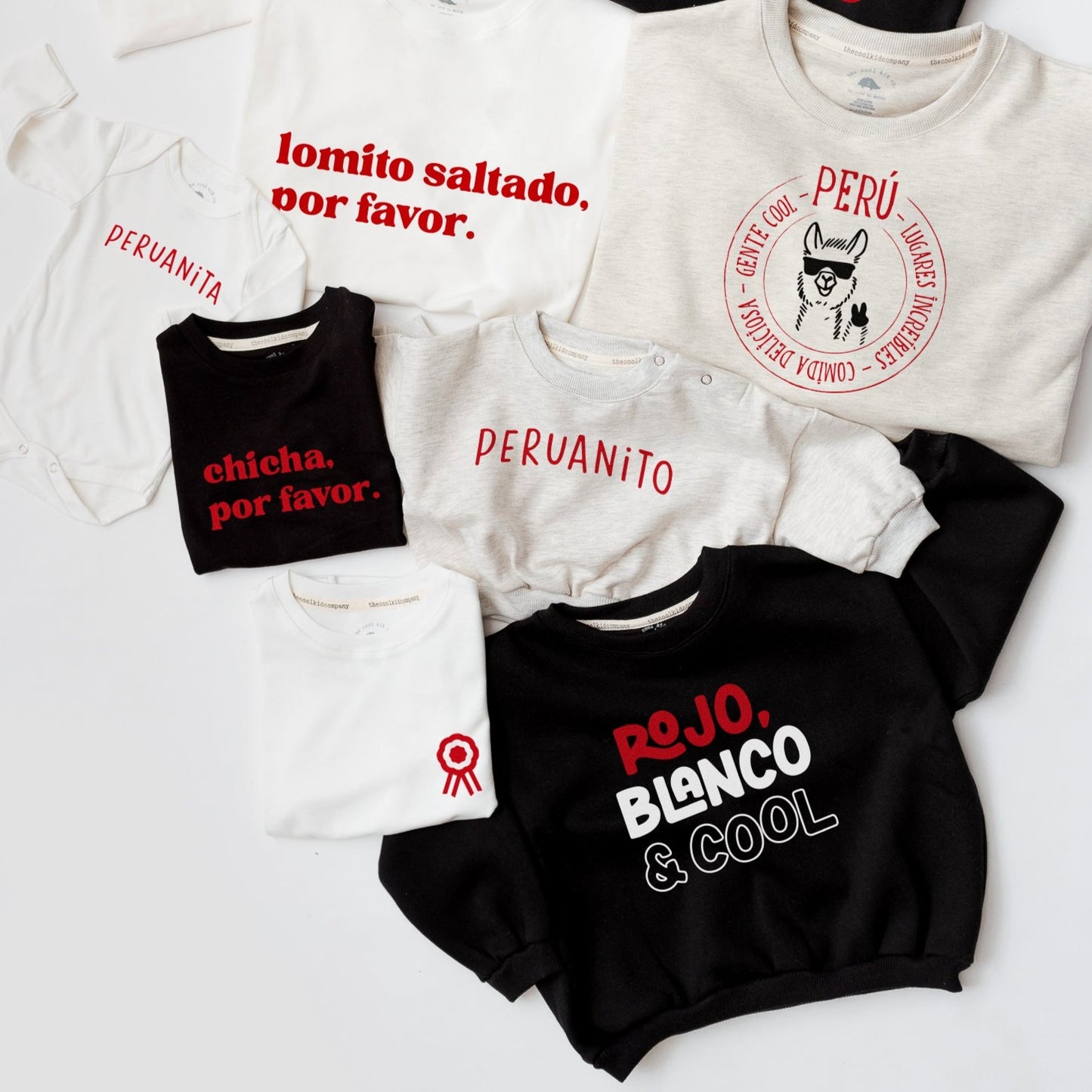 Polera Rojo, blanco y cool