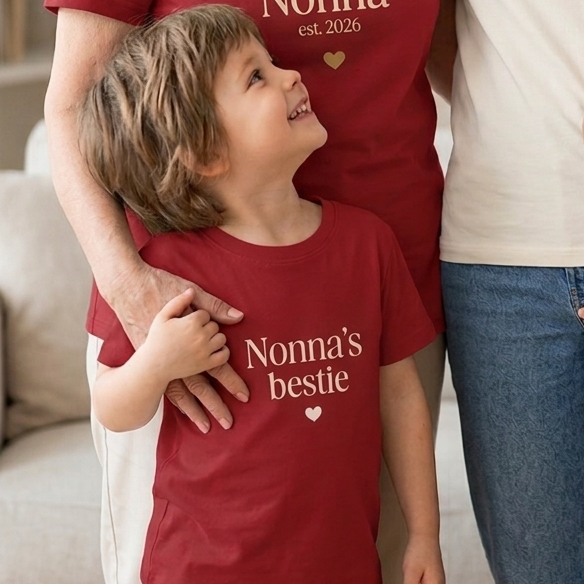 Polera KID Abu's Bestie (nombre personalizado)