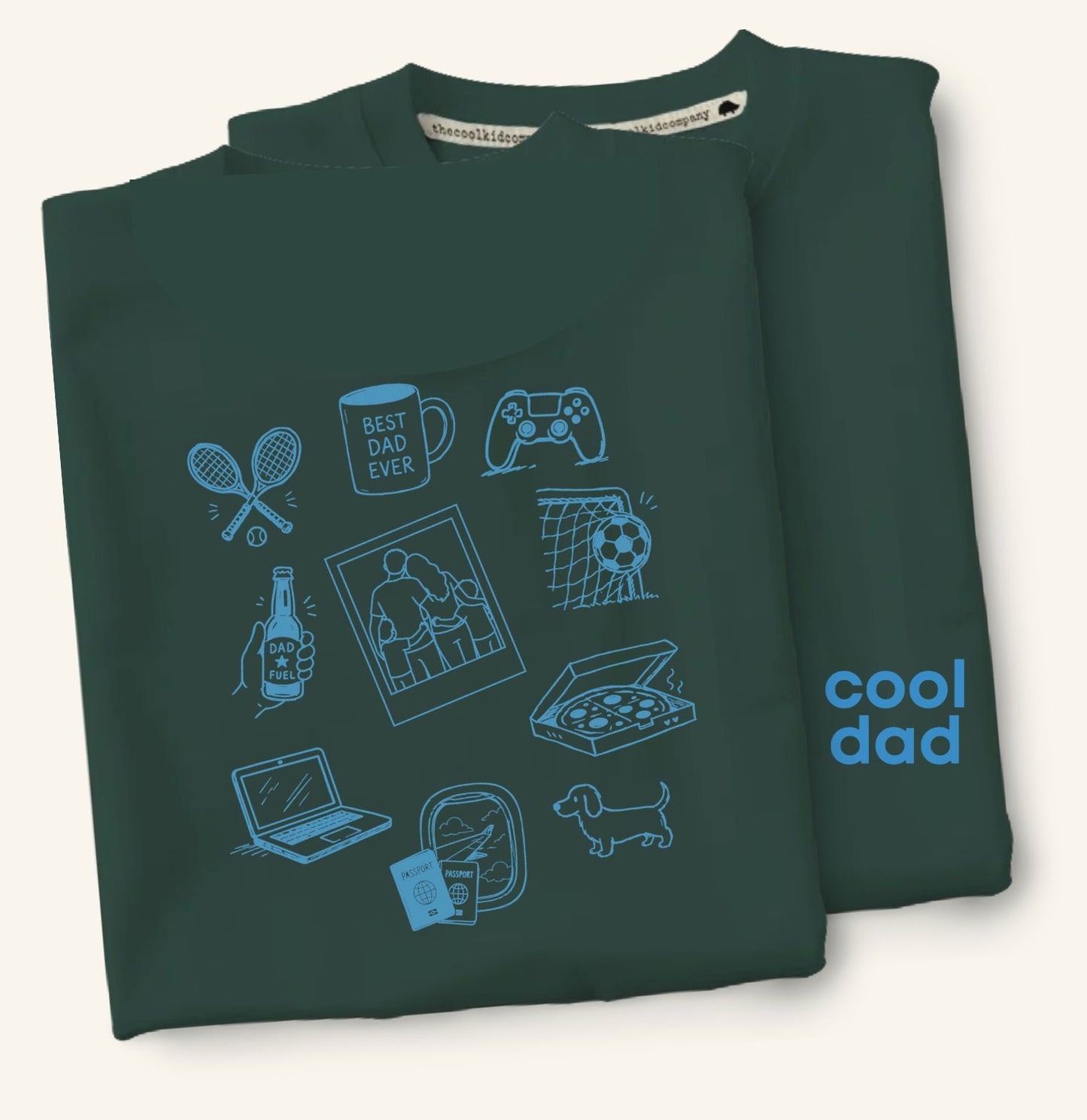 Polo/Polera de Adulto ICONIC DAD (personaliza con tus íconos!)