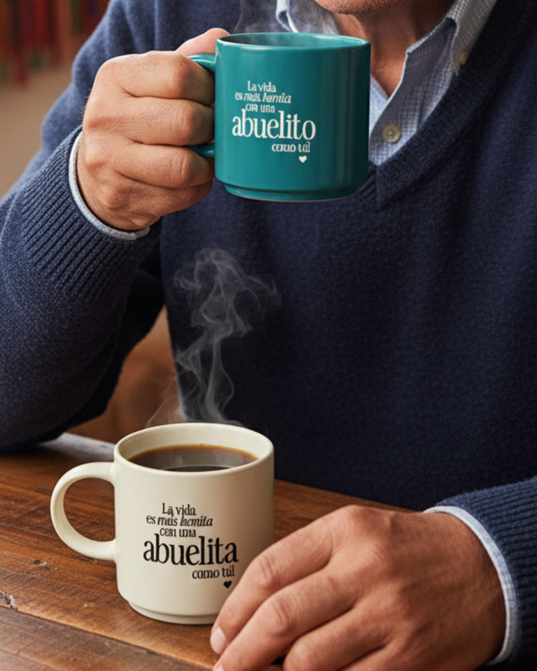 Taza La vida es más bonita con un ABUELITO como tú