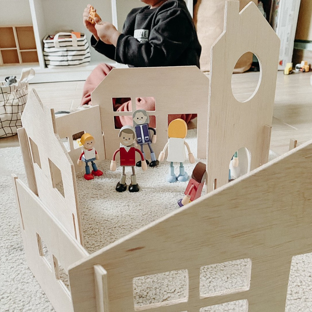 Wooden House Set
