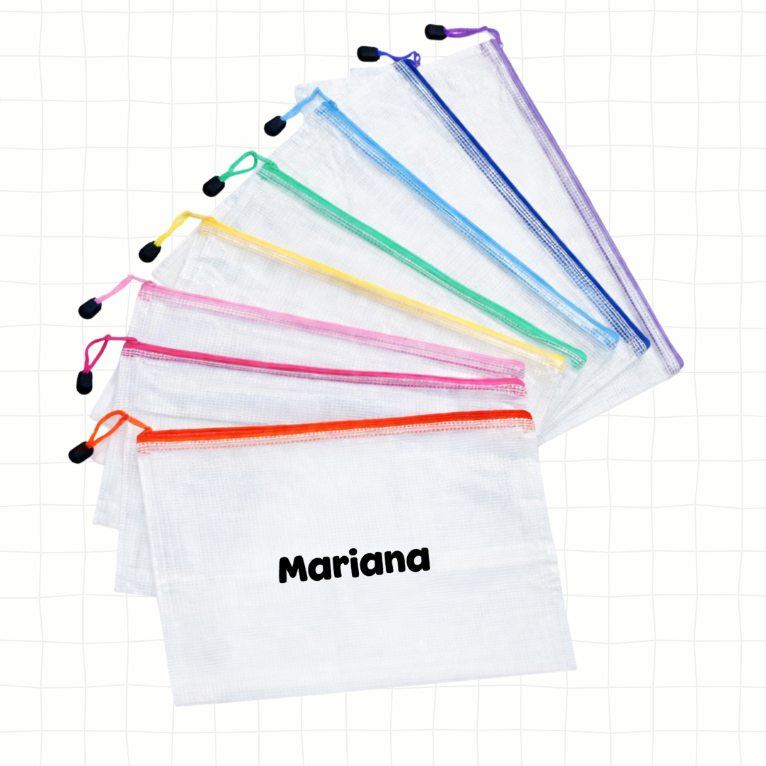 Sobre con cierre plastificado personalizado - B2 Scool