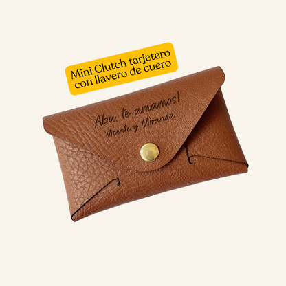 Mini Clutch de cuero (personalizado)