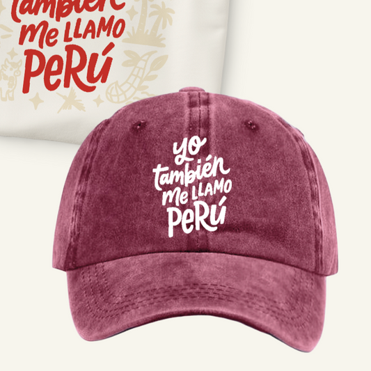 Gorra vintage Yo también me llamo Perú