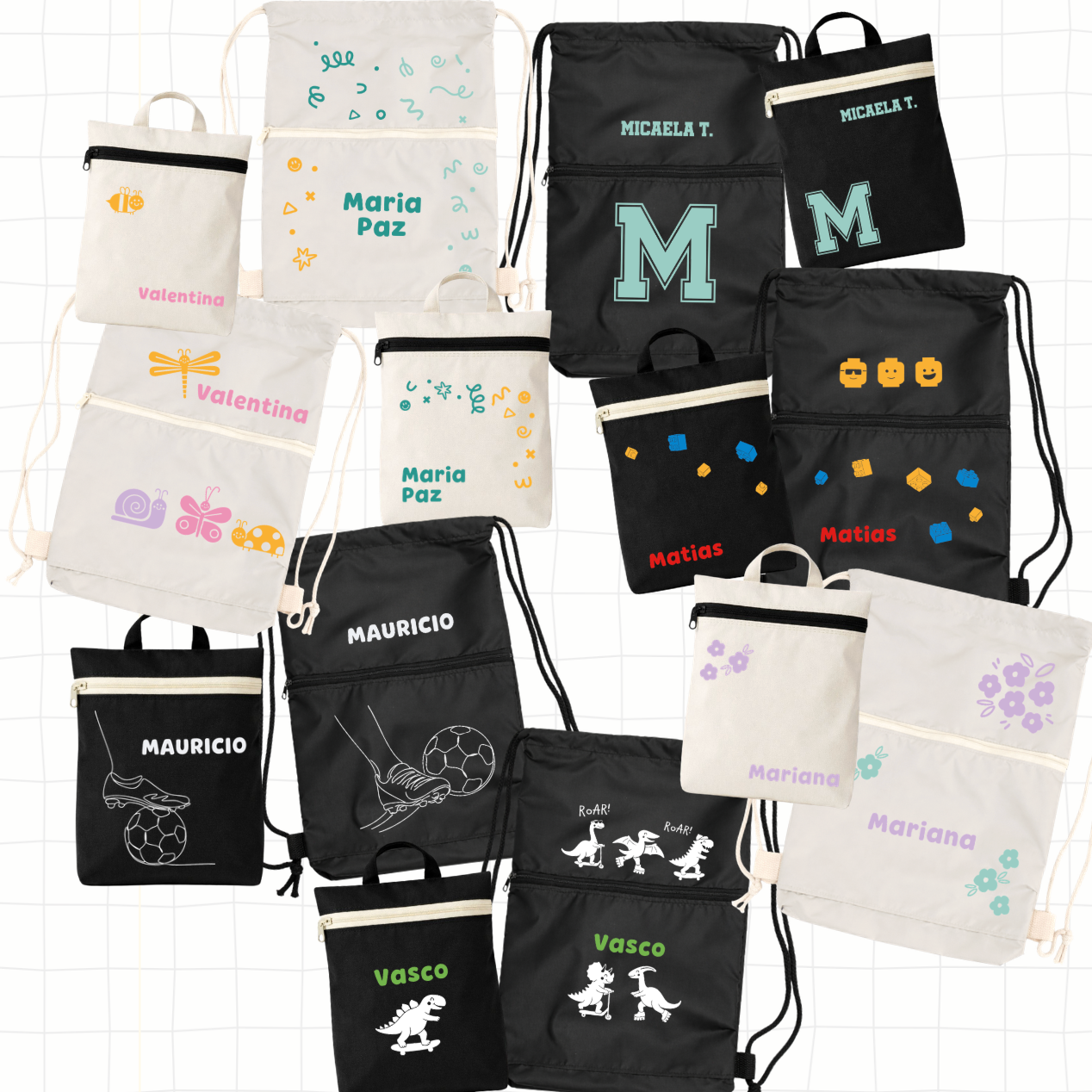 Pack de Aseo (mochila + neceser IMPERMEABLE) - B2 Scool