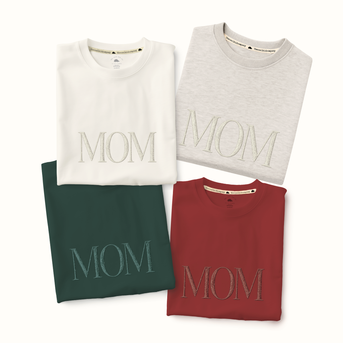 Polo/Polera de Adulto BORDADA MOM Monocromática