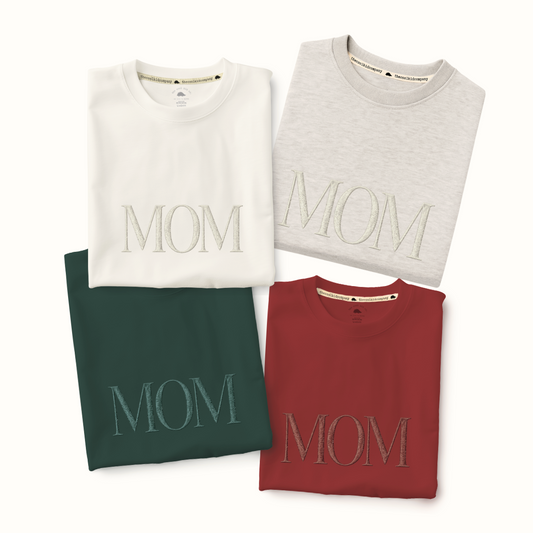 Polo/Polera de Adulto BORDADA MOM Monocromática