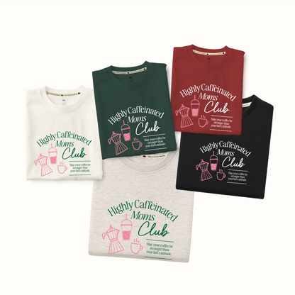 Polo/Polera de Adulto Highly Caffeinated Moms Club