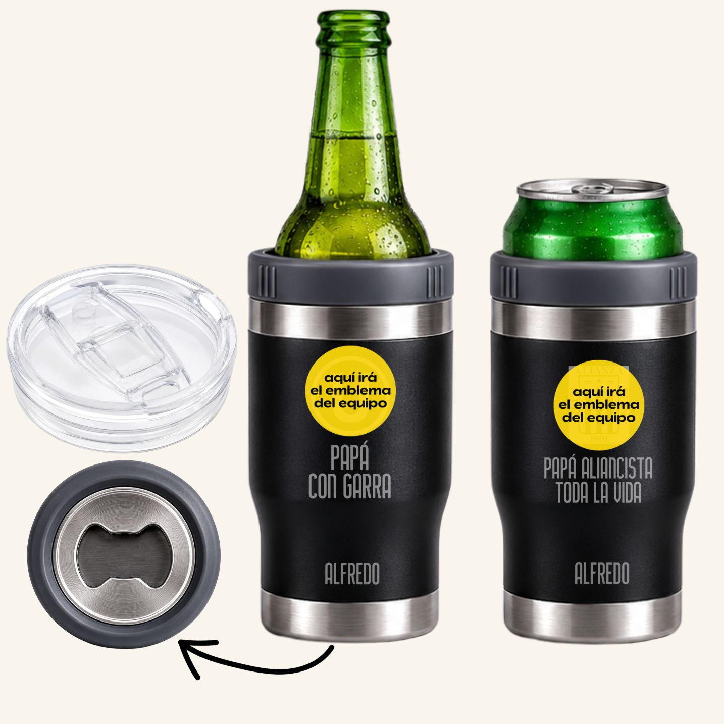 Chelero Tumbler de acero Papá Hincha