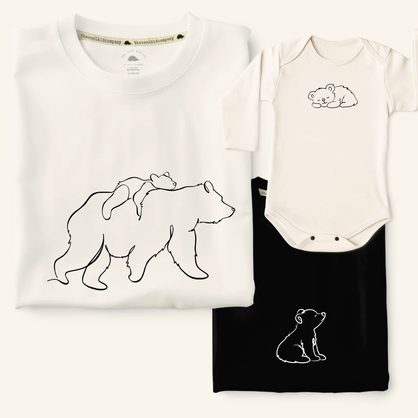 Polo/Polera de Adulto Papa Bear (1 hij@)