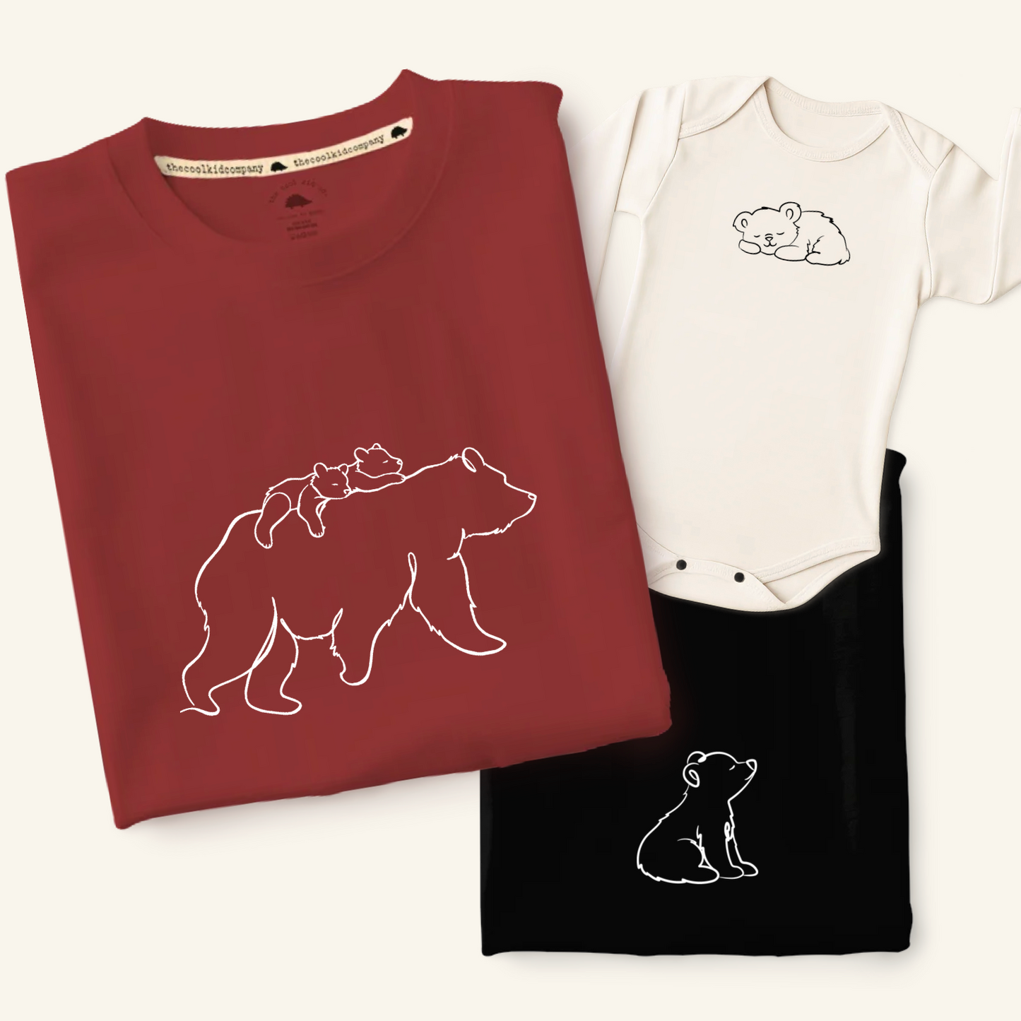 Polo/Polera de Adulto Papa Bear (2 hij@s)