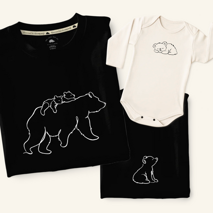 Polo/Polera de Adulto Papa Bear (2 hij@s)