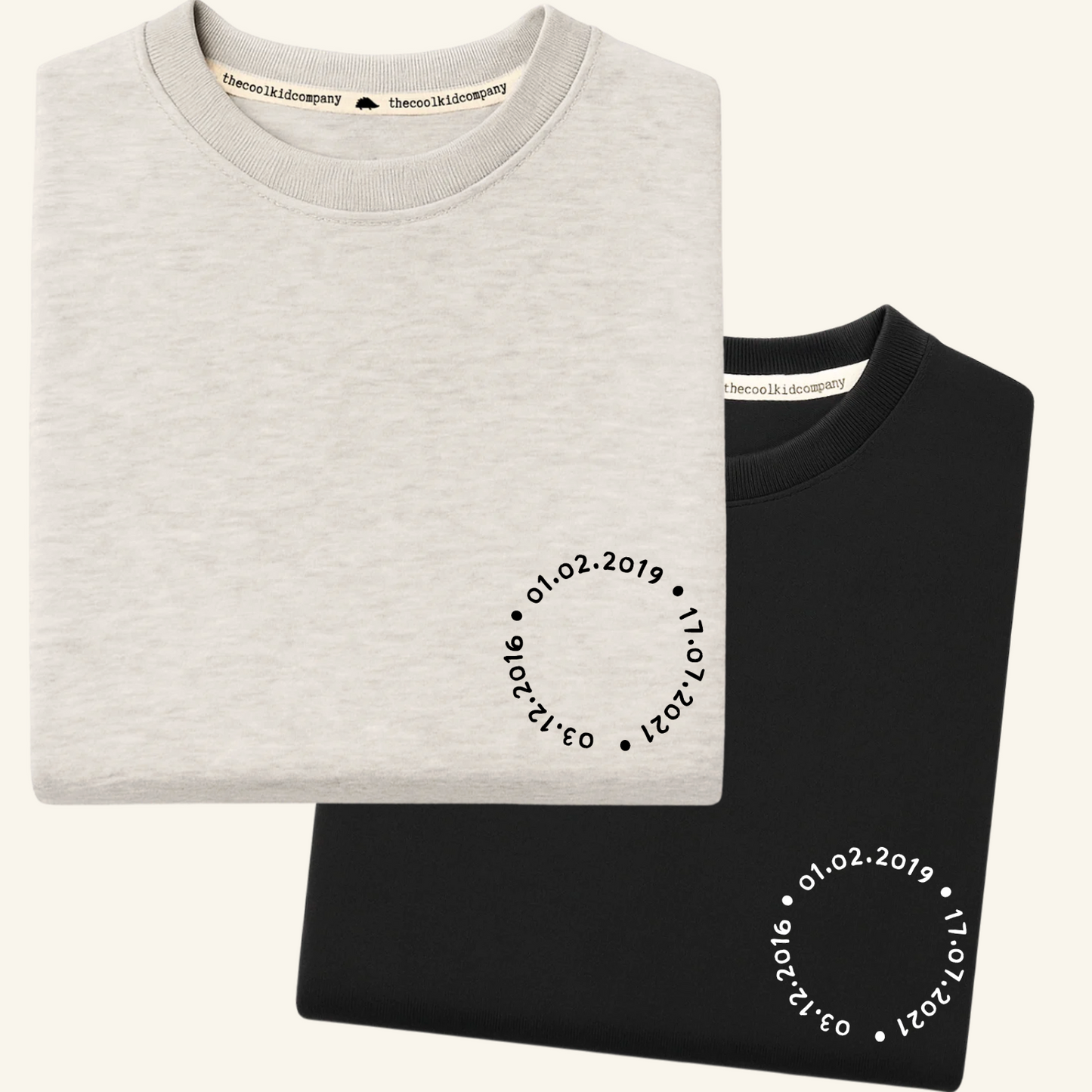 Polo/Polera de Adulto Fechas Sello Personalizado