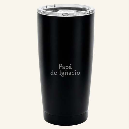 Classic Tumbler de acero Papá/Abuelo de _______ (Nombre Personalizado)