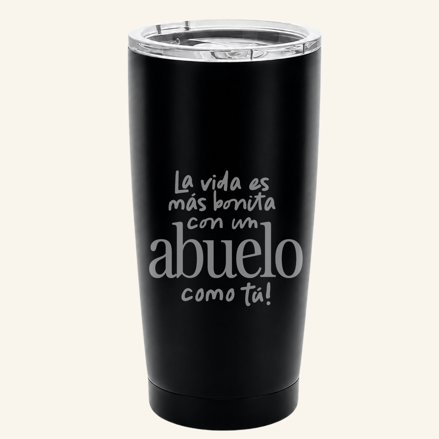 Classic Tumbler de acero La vida es más bonita con un ABUELO como tú