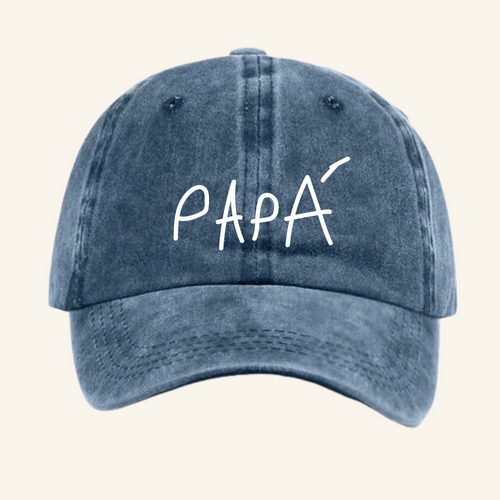 Gorra ESTAMPADA Mi nombre es Papá (trazo niño)