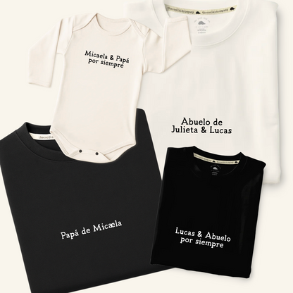 Polo KID Papá/Abuelo & Yo Por Siempre (Nombre Personalizado)