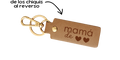 Llavero de cuero WIDE Mama/Abuela de 🖤 Personalizado