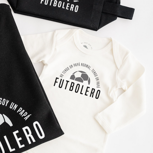 Body Tengo un papá FUTBOLERO (apellido y # personalizado)