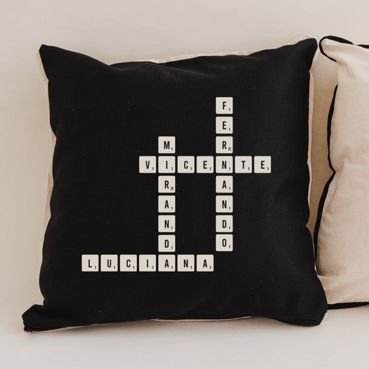 Cojin decorativo 40x40 SCRABBLE personalizado