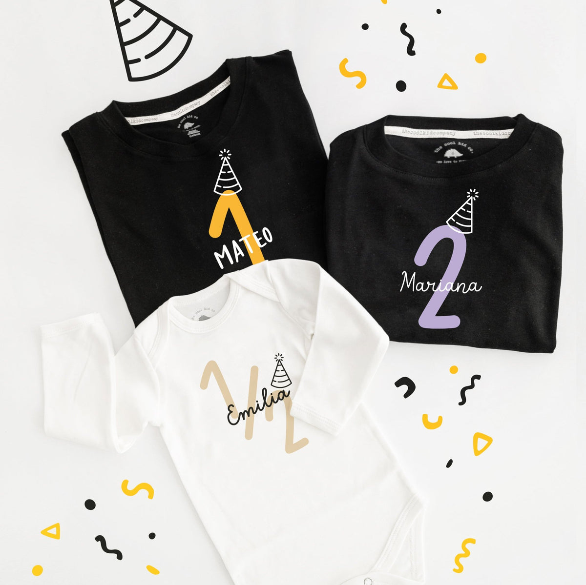 Polo KID Cool Birthday - Numeros 1/2, 1, 2, 3, 4