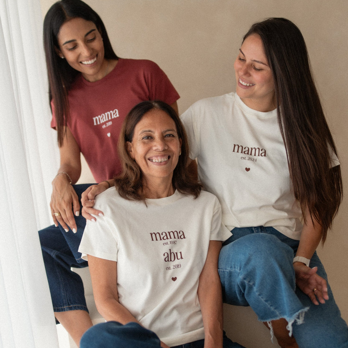 Polo Adulto Mamá est. (1 nombre y año personalizado)