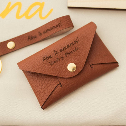 Mini Clutch de cuero (personalizado)