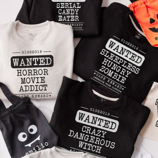 Polera de Adulto halloween PERSONALIZADA