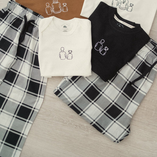 PANTS FELPA de Pijama a cuadros (invierno)