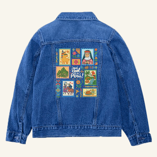 Casaca de jean Mujer Retablo Cool del Perú