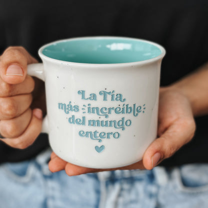 Taza La tía más increíble del mundo entero