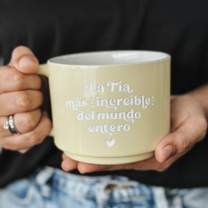 Taza La tía más increíble del mundo entero