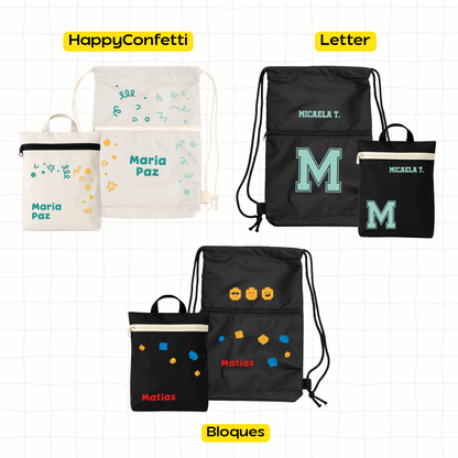 Pack de Aseo (mochila + neceser IMPERMEABLE) - B2 Scool