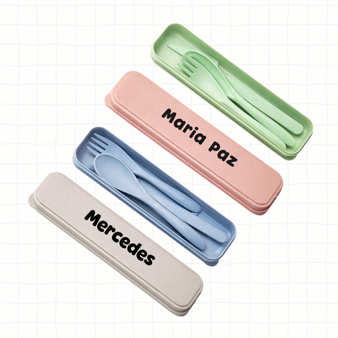 Scool Cubiertos de bamboo '25